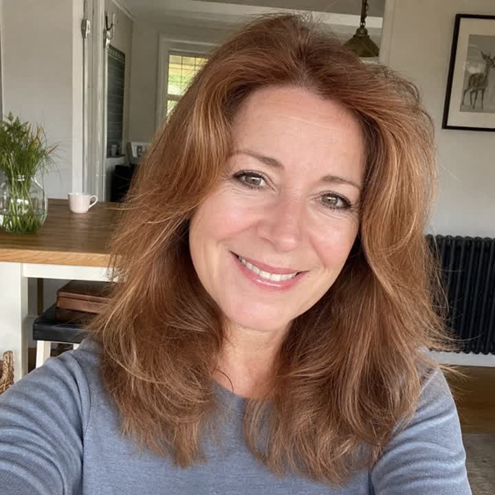 Patricia, a verified Volara buyer with fuller auburn hair