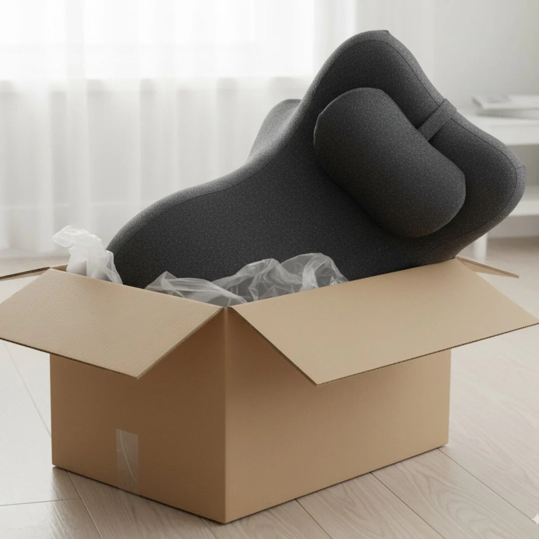 The Restore Curve arriving in a plain, discreet box