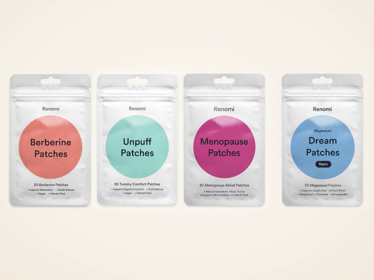 The Renomi Daily Rhythm Trio beside the optional Dream pouch.