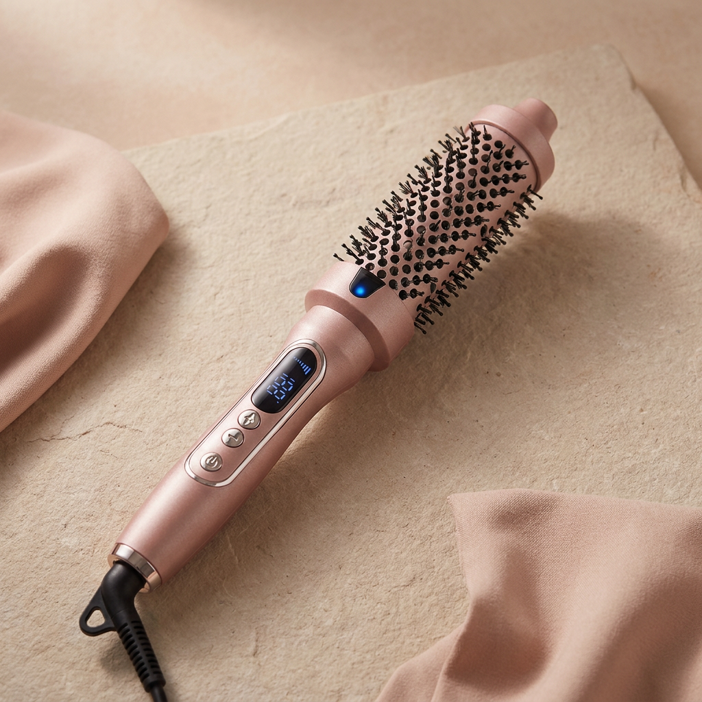 Volara rose gold ionic thermal styling brush