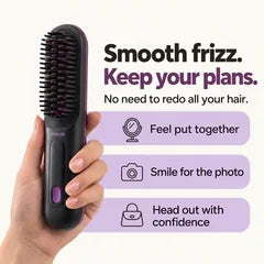 Smooth frizz. Keep your plans. Feel put together and head out with confidence.