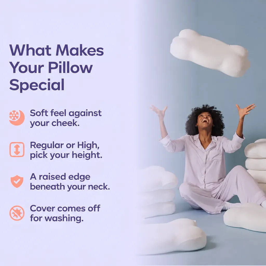 What makes your pillow special: softness, size, support and washable cover