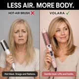 Flat fine hair vs lifted, fuller hair with Volara