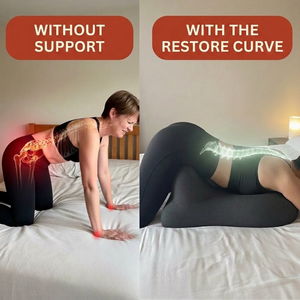 Without support vs with the Restore Curve