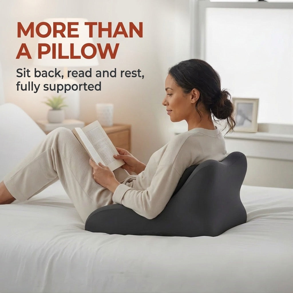 More than a pillow: sit back, read and rest, fully supported